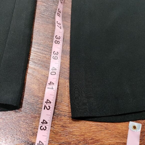 Eileen Fisher Silk Lagenlook Artsey High Rise Wide Leg Trouser Pants Black 14/34 - Picture 7 of 11